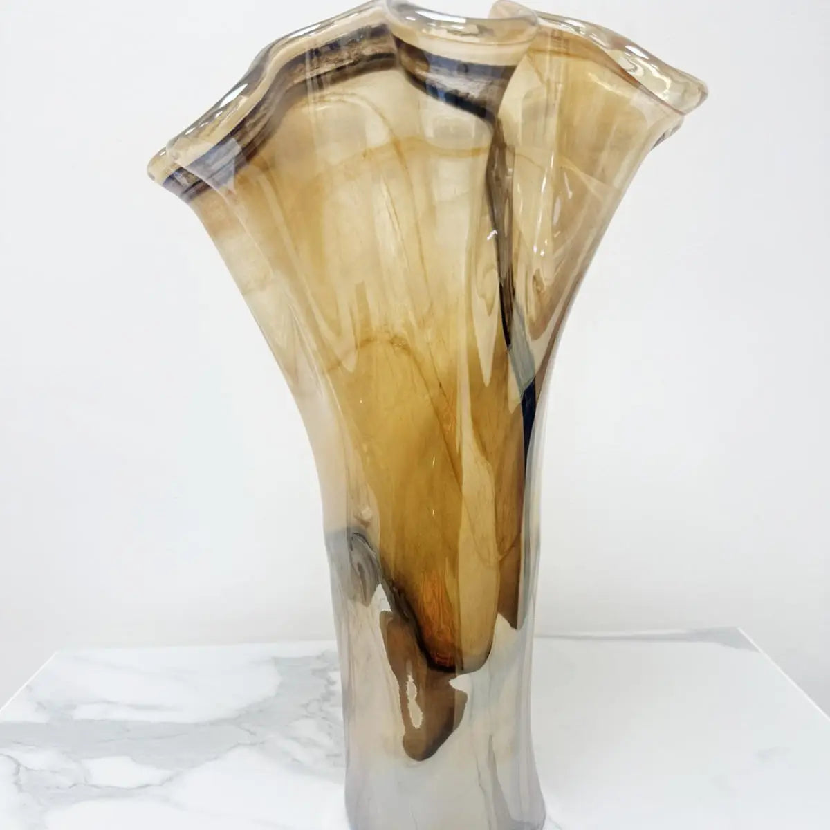 Vase - Honning i Murano-glas - H 40 cm