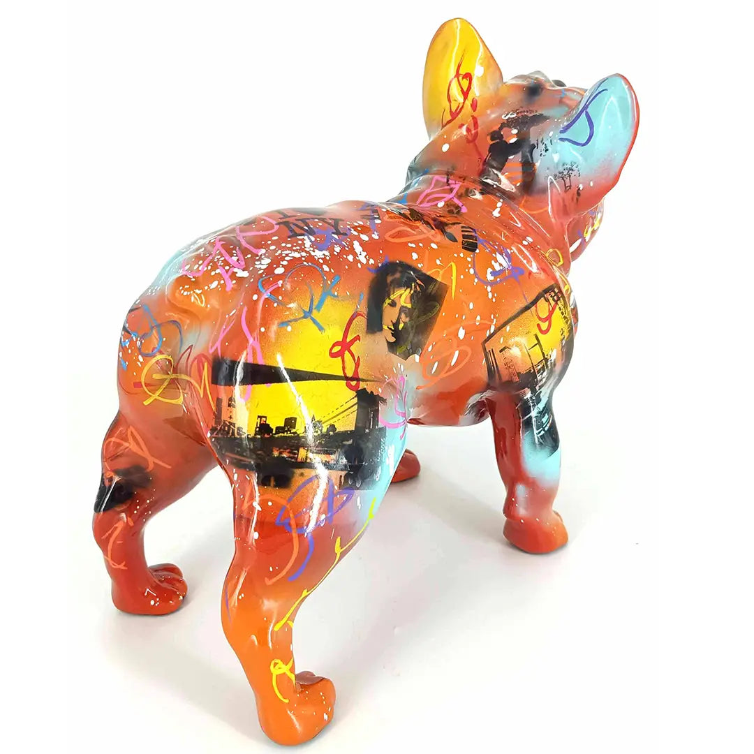 Fransk Bulldog – Håndmalet kunstfigur