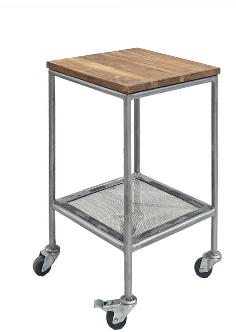 Industriel Trolley i Jern og Genbrugstræ