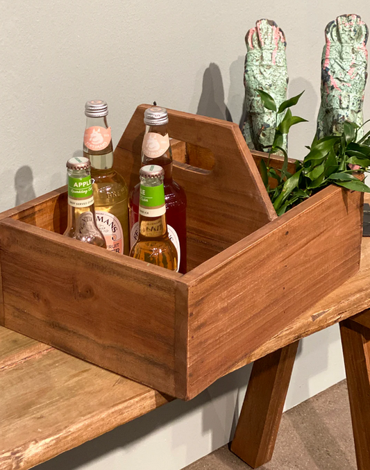 Rustik Trækasse af Genbrugstræ