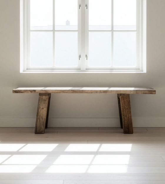 Bænk i  Genbrugt Træ