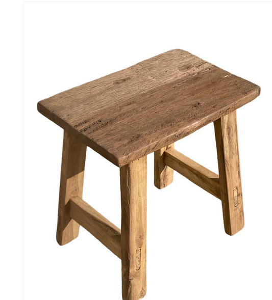 Rustik Skammel af Genbrugstræ