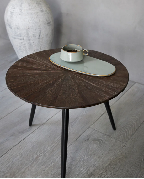 Sidebord af genanvendt Teaktræ