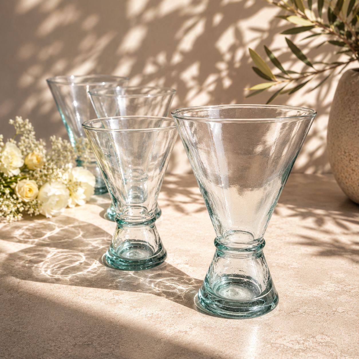Marokkanske mundblæste glas – 2 stk. BELDI WINE