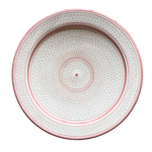 Marokkansk sart rosa keramikfad – Taza