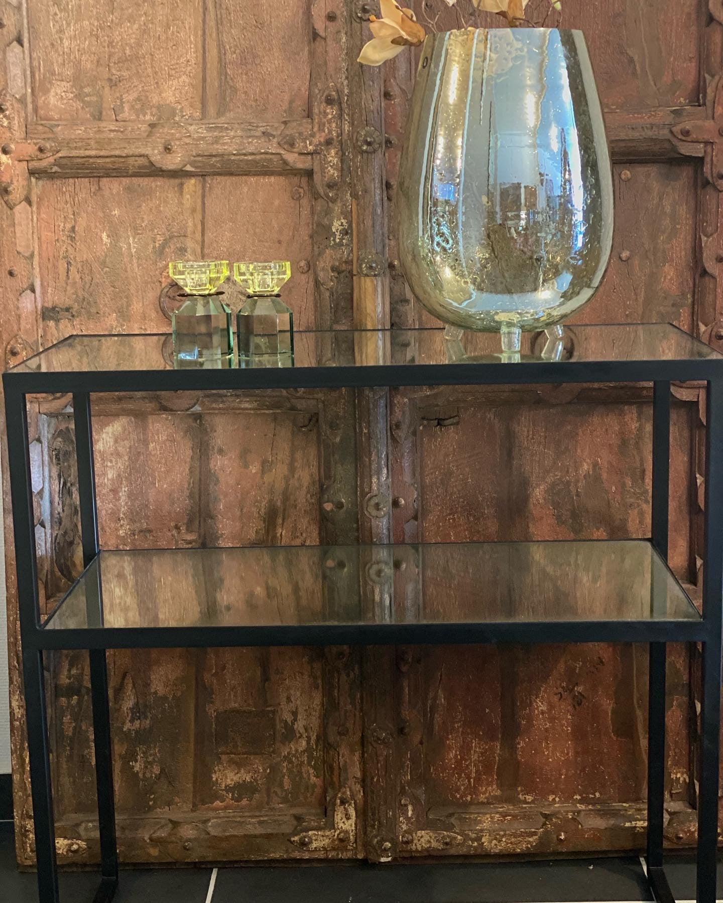 GLASS CONSOLE TABLE LARGE
