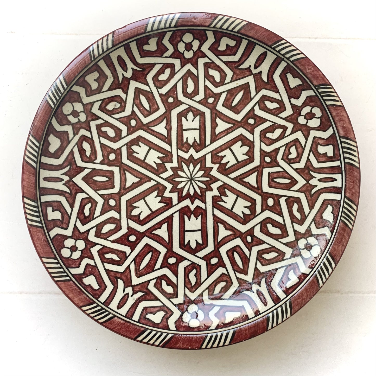 Marokkansk keramikfad – Alitta . D 25 cm