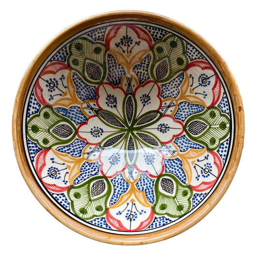 Marokkansk keramikskål – Meli - D 25 cm