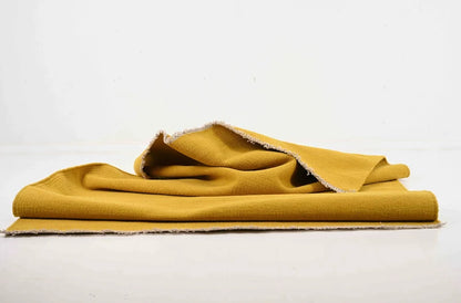 Mustard yellow uldtæppe – Hue Kollektion - 140 cm x 200 cm