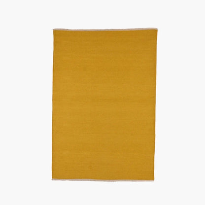 Mustard yellow uldtæppe – Hue Kollektion - 140 cm x 200 cm