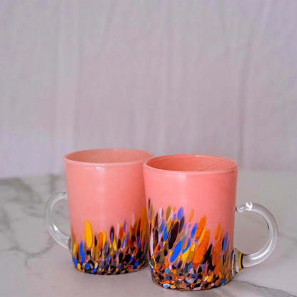 Kop Serie Roma Rosa i muranoglas