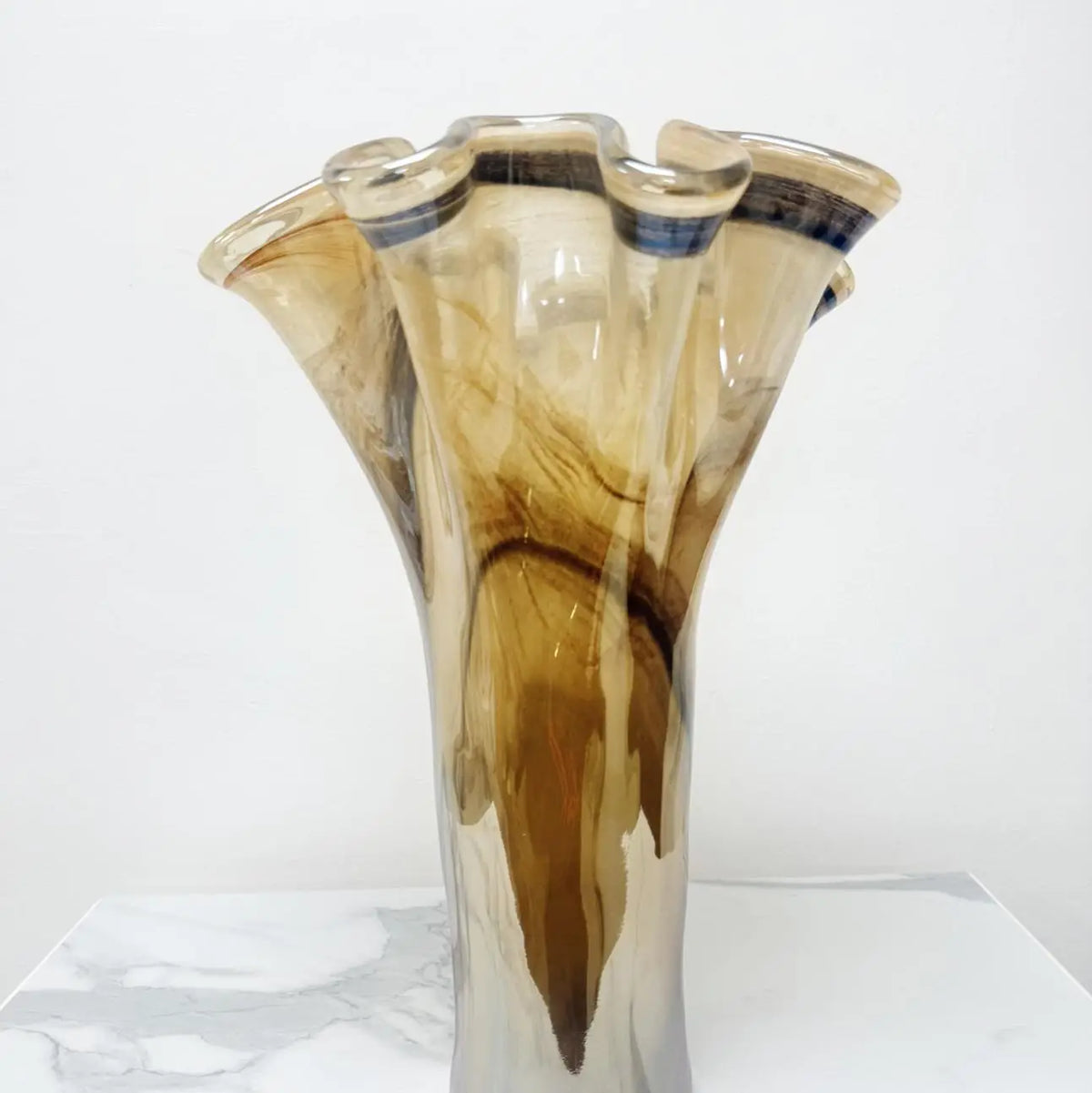 Vase - Honning i Murano-glas - H 40 cm