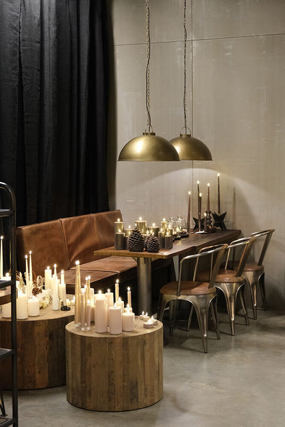 Trademark Living Living spisebordsstol - shiny med læder