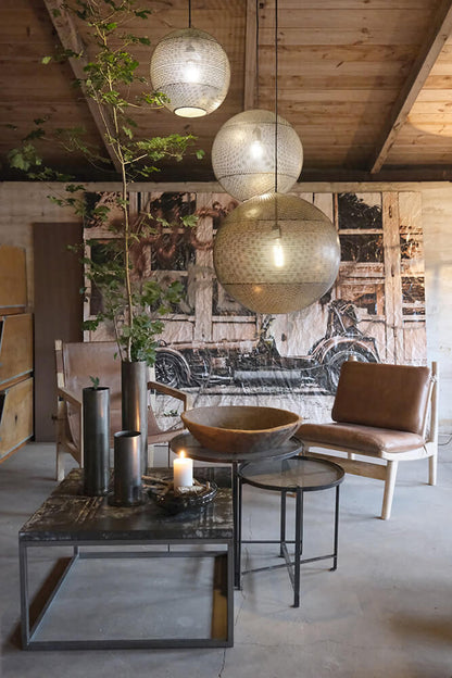 Trademark Living Melvin glasfad - grå