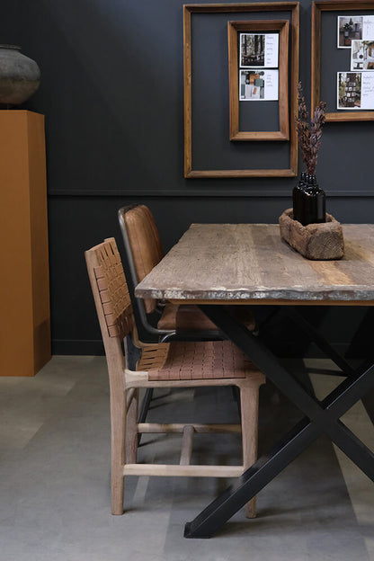 Trademark Living Brooklyn spisebordsstol med læder