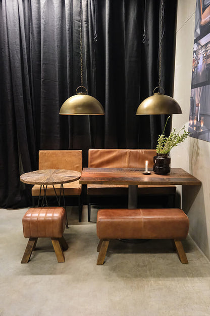 Trademark Living Perry loungestol med læder
