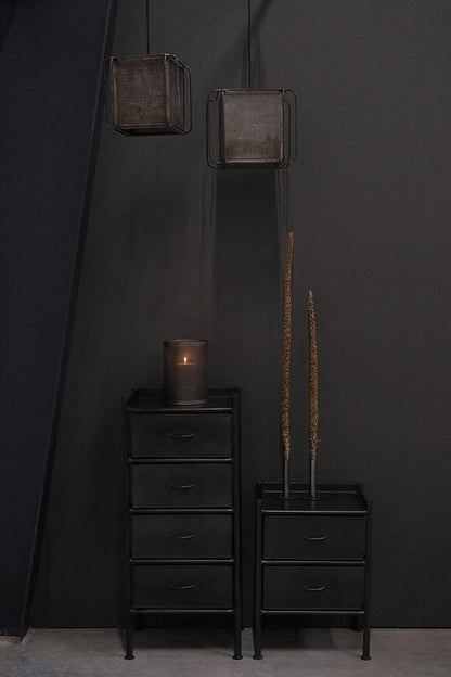 Trademark Living Saga kommode grå - 2 skuffer