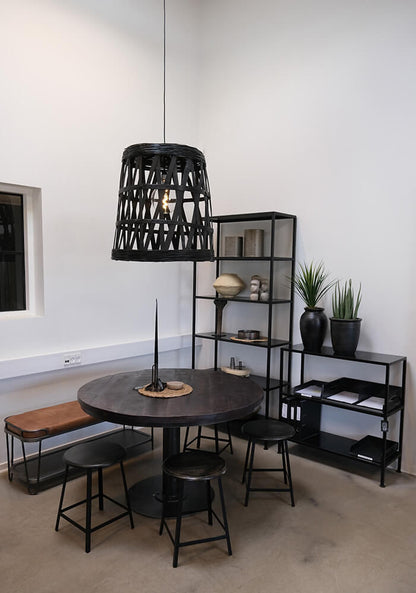Trademark Living Seattle lav industriel jernreol - sort