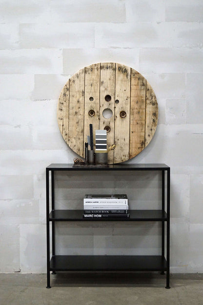Trademark Living Seattle lav industriel jernreol - sort