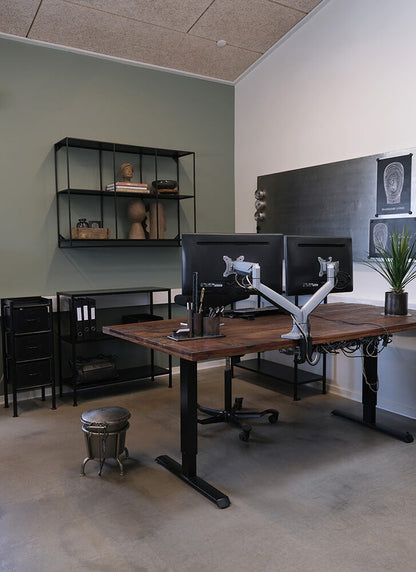 Trademark Living Seattle lav industriel jernreol - sort