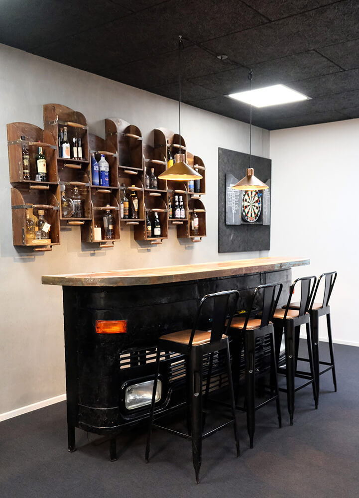 Trademark Living Copenhagen barstol - antiksort