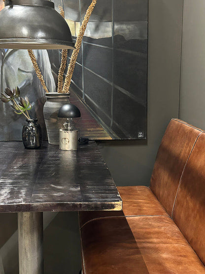 Trademark Living Clint bordplade i sortmalet mangotræ - L