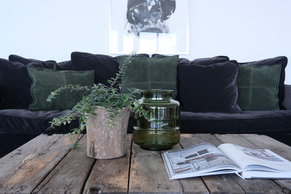 Trademark Living Logan pudebetræk mørkegrøn - M