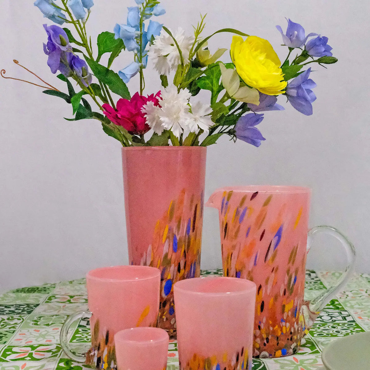Kop Serie Roma Rosa i muranoglas