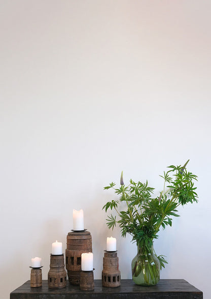 Trademark Living Pilu lysestage af gammel hjulnav - M