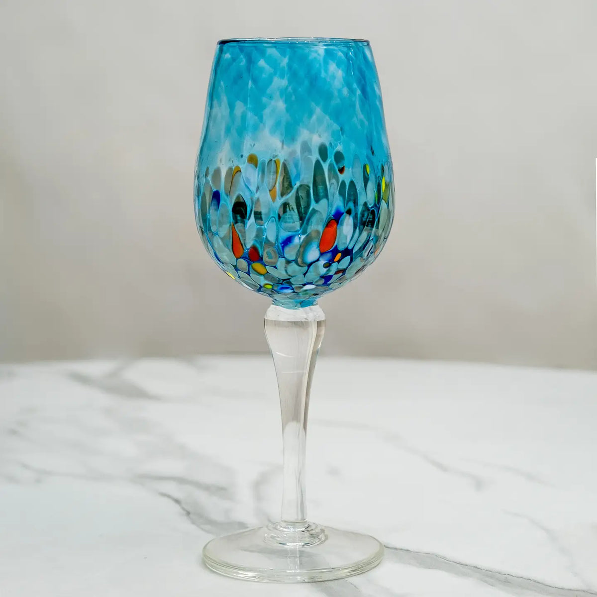 Calice Elegance Acquamare i mundblæst Murano-glas