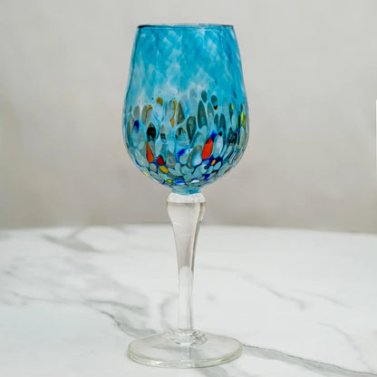 Calice Elegance Acquamare i mundblæst Murano-glas
