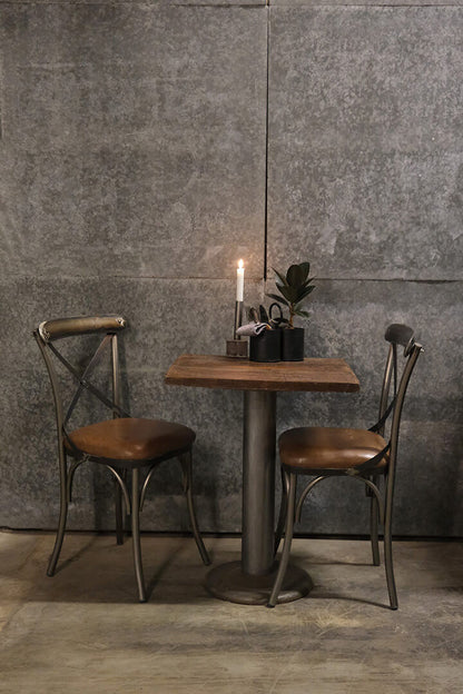 Trademark Living Bistro spisebordsstol med lædersæde