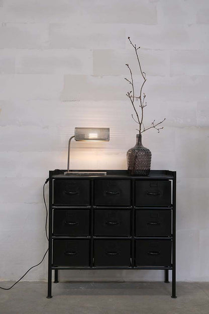 Trademark Living Saga kommode sort - 9 skuffer