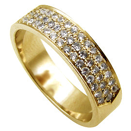 14K Gold Pave Ring - 0.52 cttw Diamonds