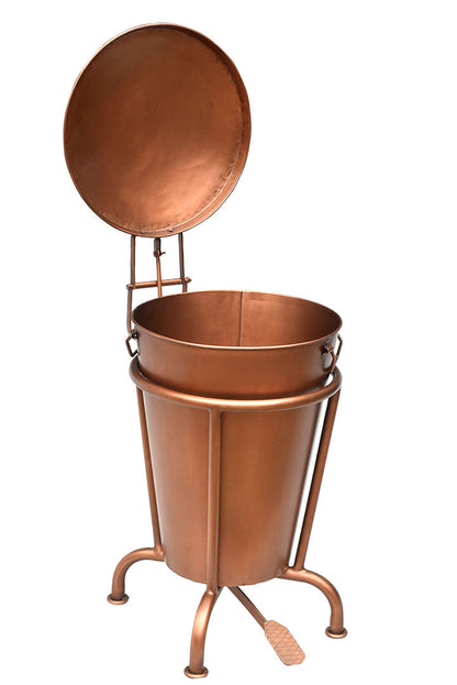 Trademark Living Klapp pedalspand kobber - L