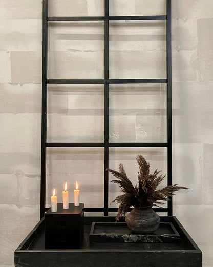 Trademark Living Marco stort marmor fad - sort