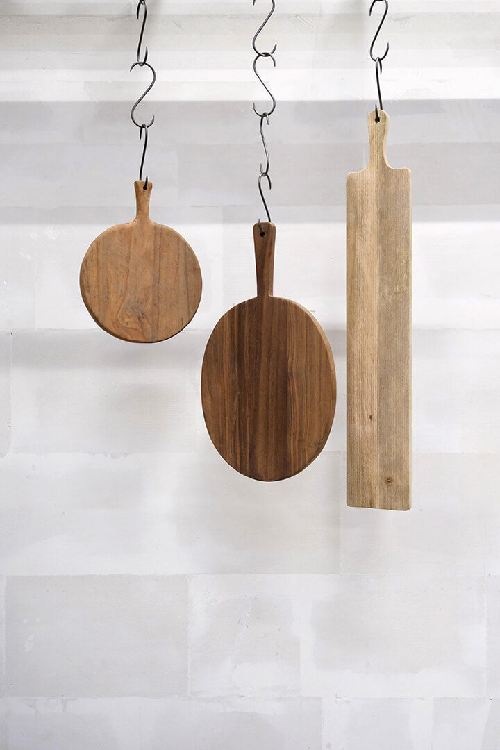 Trademark Living Cristopher stort rundt træbræt