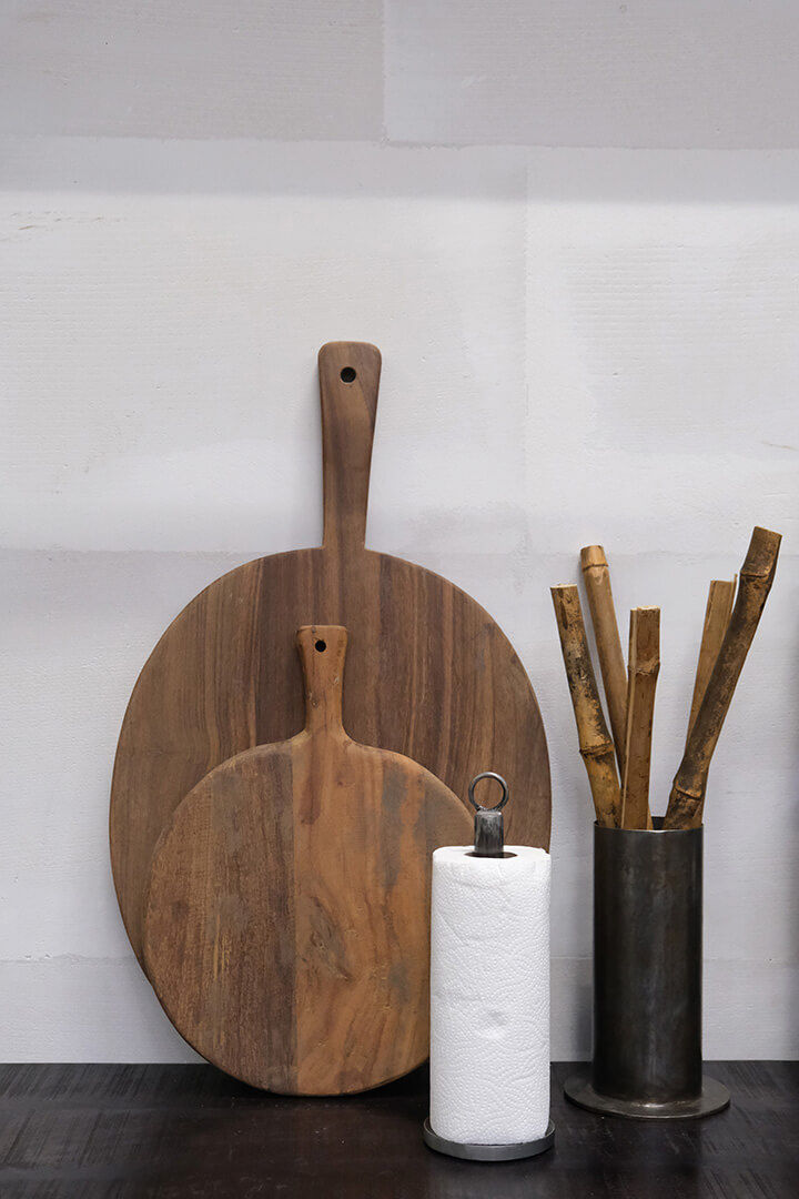 Trademark Living Cristopher stort rundt træbræt