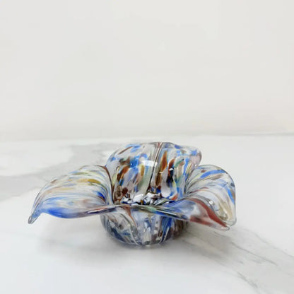 Stort Millefiori-askebæger i Murano-glas