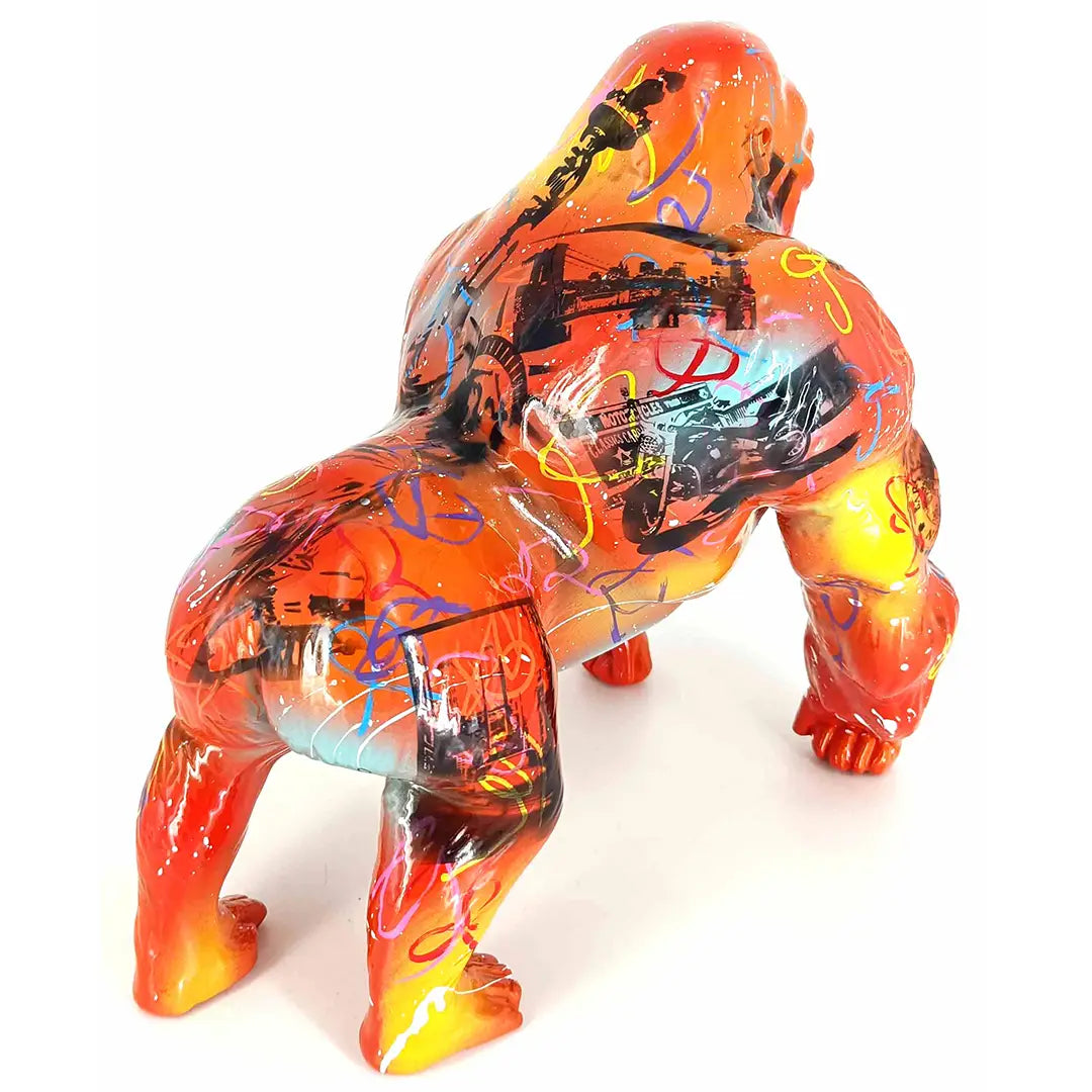 GORILA  - Håndmalet kunstfigur