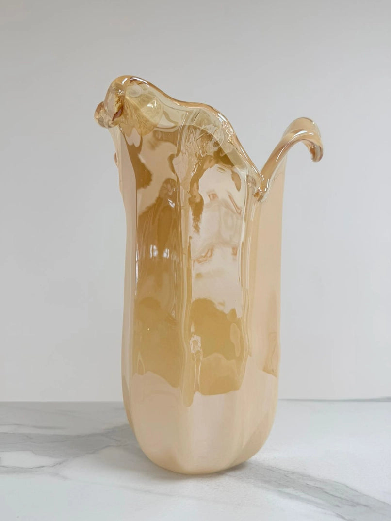 Vaso Tulipano, vase i guld, i Murano-glas