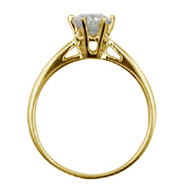18K Gold Solitaire Ring - Brillant 0,70 ct.