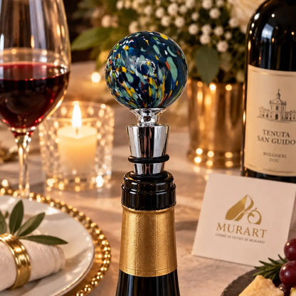 Prop - Acquamare til vinflasker i Murano-glas
