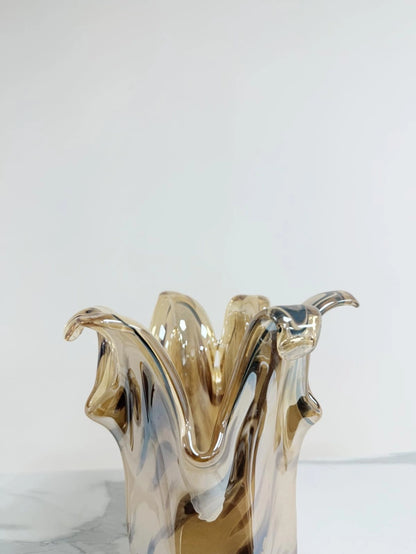 Vaso Giusy, mellemstor vase i Murano glas - H 25 cm.