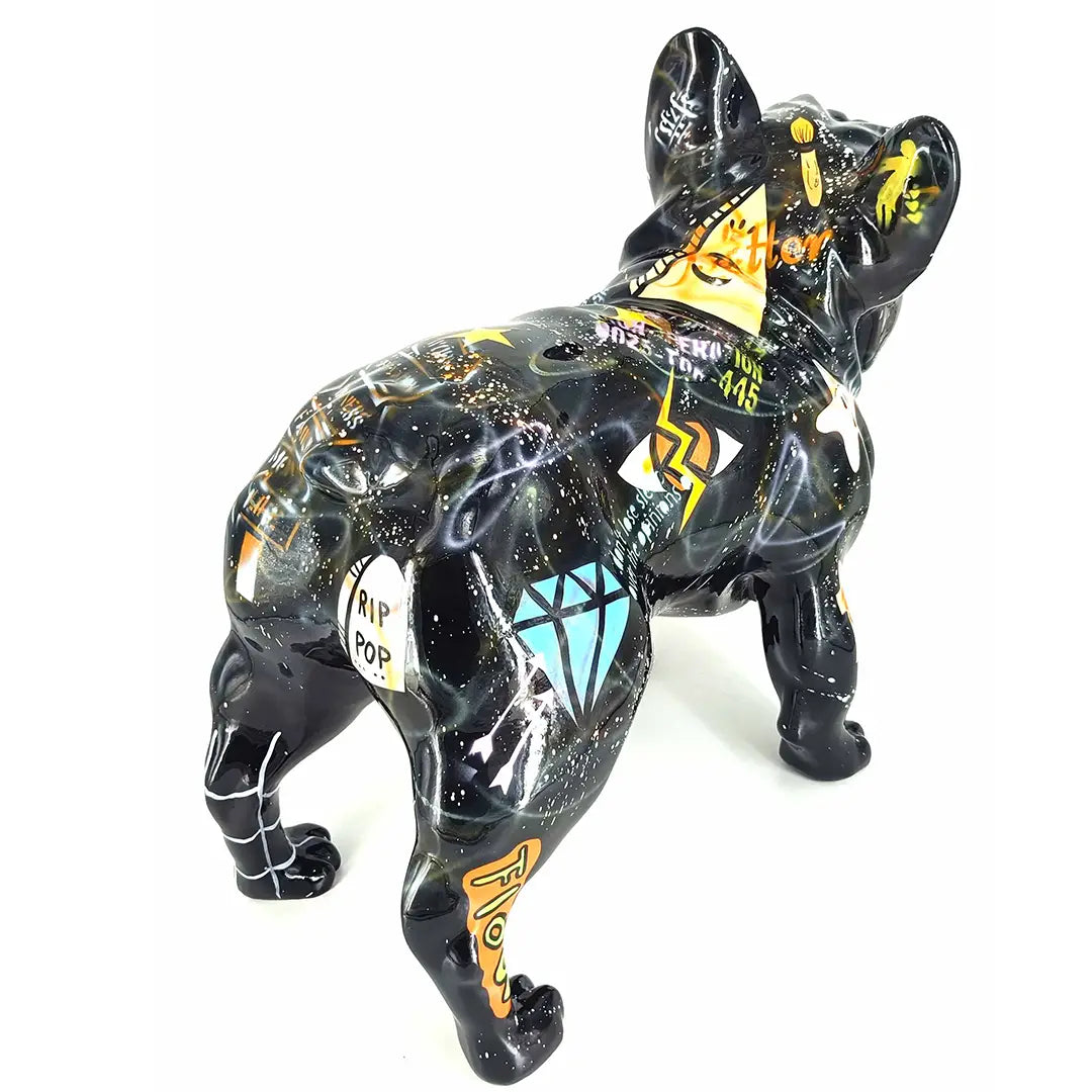 French Bulldog diamant - Håndmalet kunstfigur