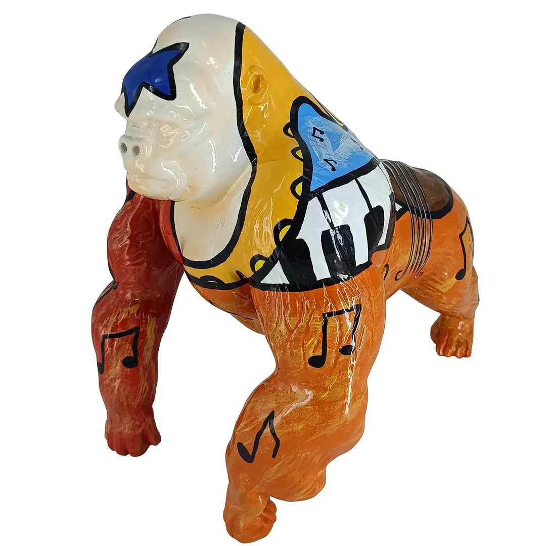 GORILA PICASSO PAINO - Håndmalet Kunstfigur