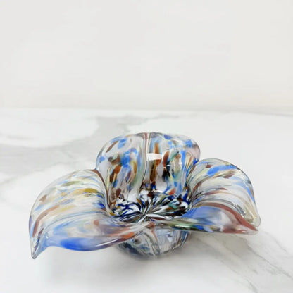 Stort Millefiori-askebæger i Murano-glas