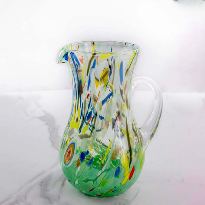 Brocca - B12 Decoro MG grøn i Murano-glas
