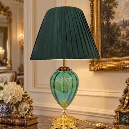 Stor Mary-lampe i grøn Murano-glas - H 70 cm