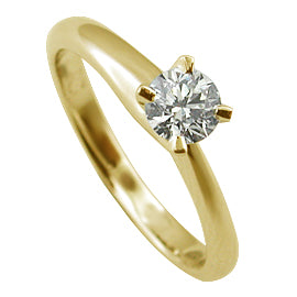 18K Gold Solitaire Ring - Brillant 0,30 ct